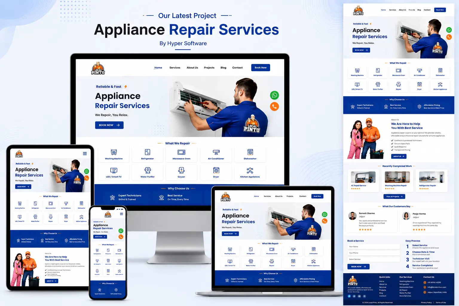 Local Pintu – Home Appliance Repair Service Website